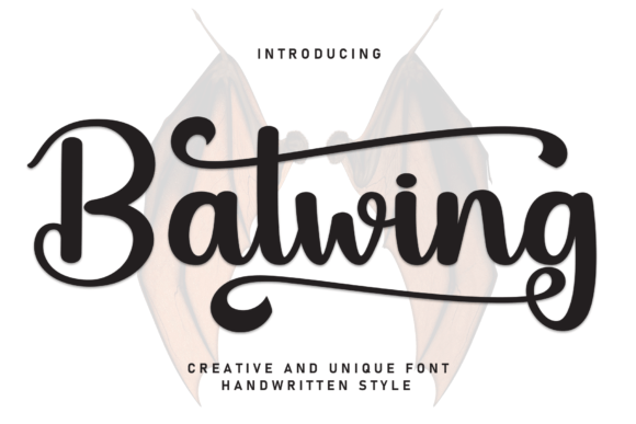Batwing Typeface: Bringing Sweet Personality to Design Projects