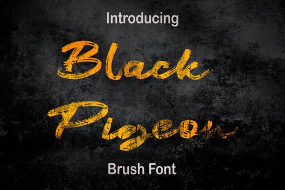 Black Pigeon: A Modern Brush Font for Digital Branding