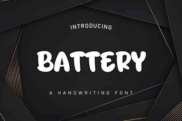 Boost Your Brand with Battery: A Stylish Handwritten Font