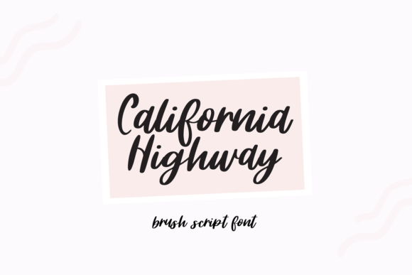California Highway: A Charming Script Font for Creative Makers