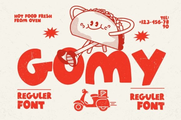 Gomy: A Bold, Chubby Font for Crafters and Creative Entrepreneurs