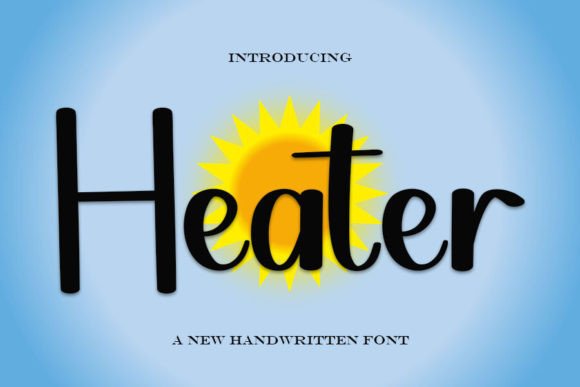 Heater Font: A Handwritten Typeface for Warm Brand Identity