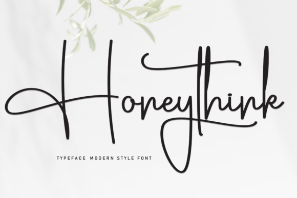 Honeythink: A Handwritten Font for Authentic Business Branding
