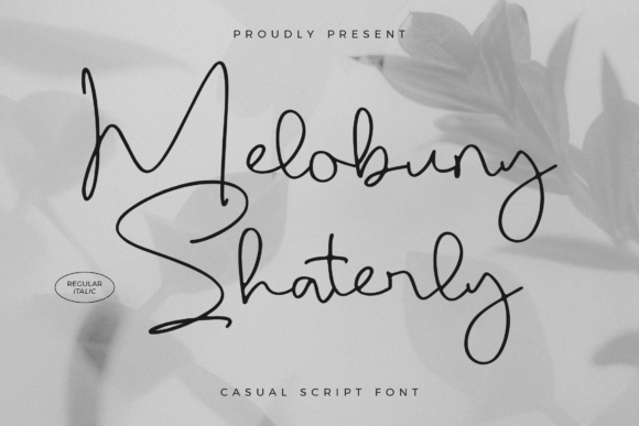 Melobuny Shaterly: A Casual Script Font for Modern Campaigns