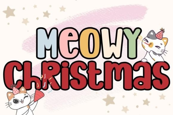 Meowy Christmas: A Charming Font for Your Brand