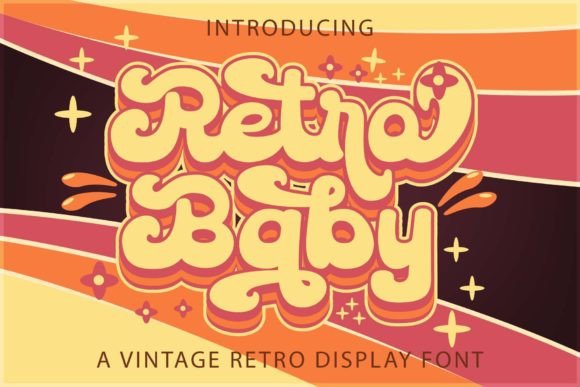 Retro Baby: A Vintage Handwritten Font for Digital Craft