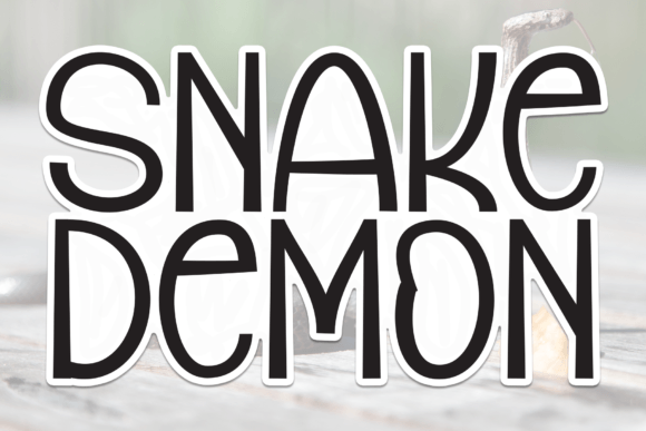 Snake Demon Font: A Friendly Touch for Your Brand