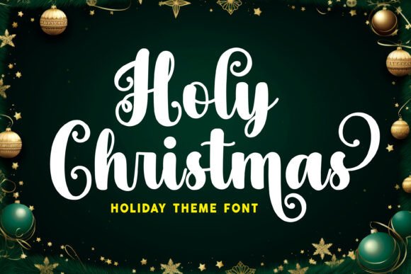The Holy Christmas Typeface for Small Business Branding