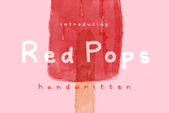 The Red Pops Font: Your Handwritten Accent for a Friendly Brand