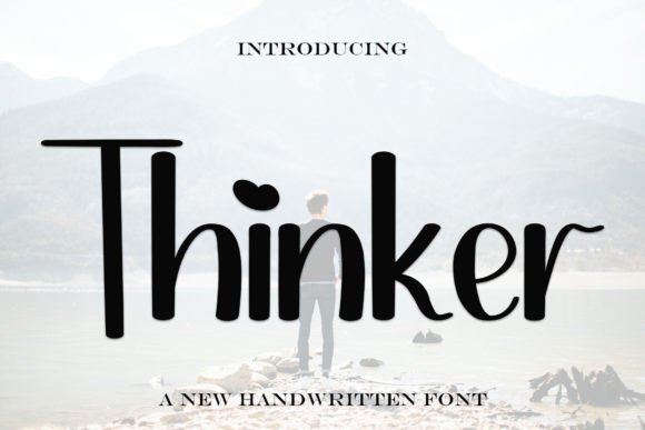 Thinker: A Modern Handwritten Script for Creative Branding