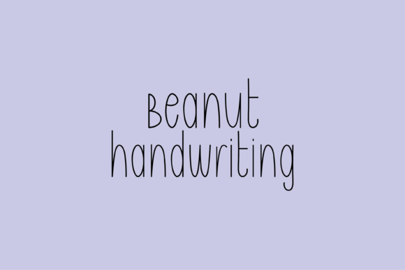 Using the Beanut Handwritten Font in Branding Projects