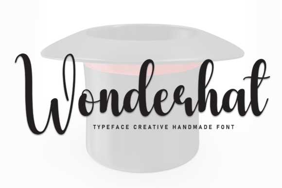 Wonderhat: A Handwritten Font for Crafters Who Sell Beautiful Things